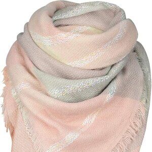 Fall Plaid Pink Tassel Fall 59" x 59"